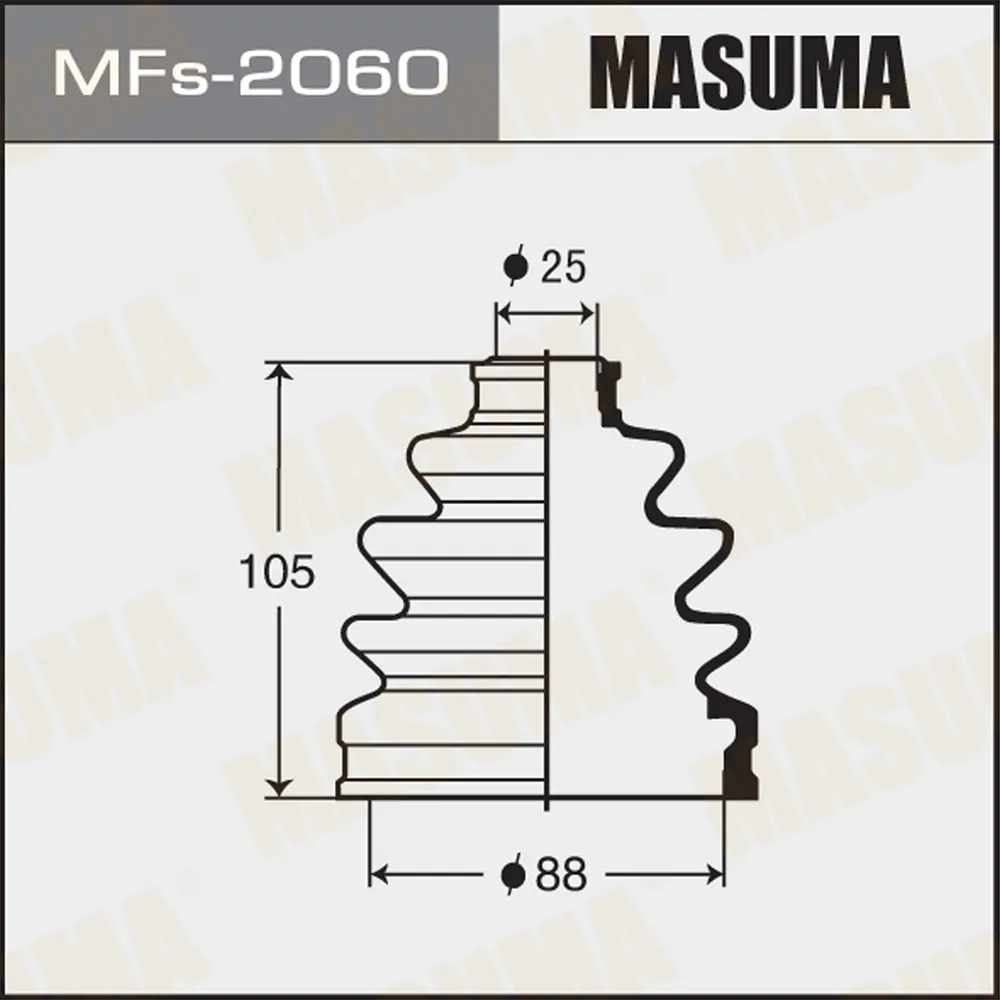 Пыльник ШРУСа пер. наруж. MASUMA MFs2060