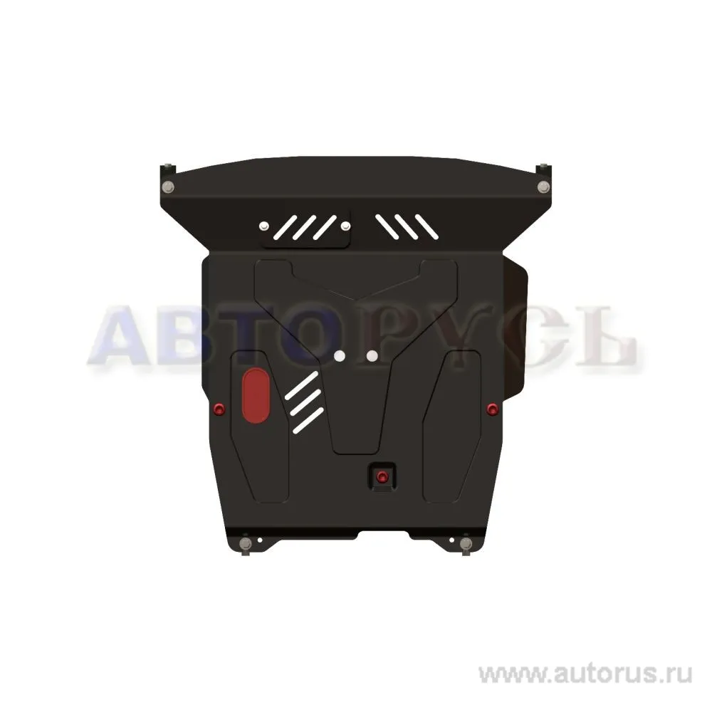 Защита картера двигателя и кпп Hyundai GETZ, V-все, 2005-2011 +, КПП и АКПП, Сталь 2 мм