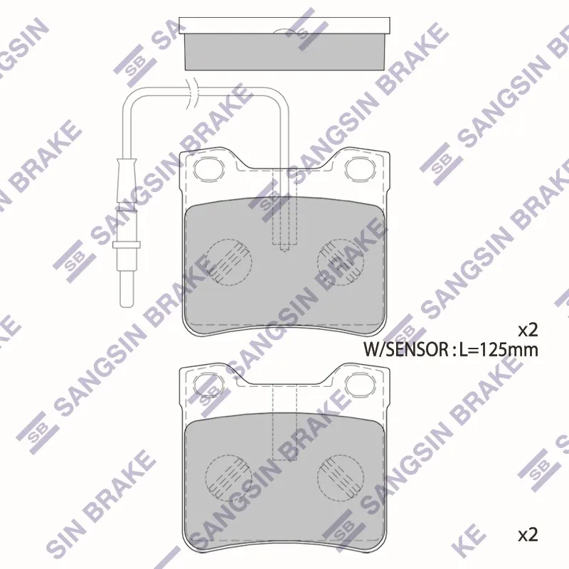 Колодки тормозные SANGSIN BRAKE SP4267A