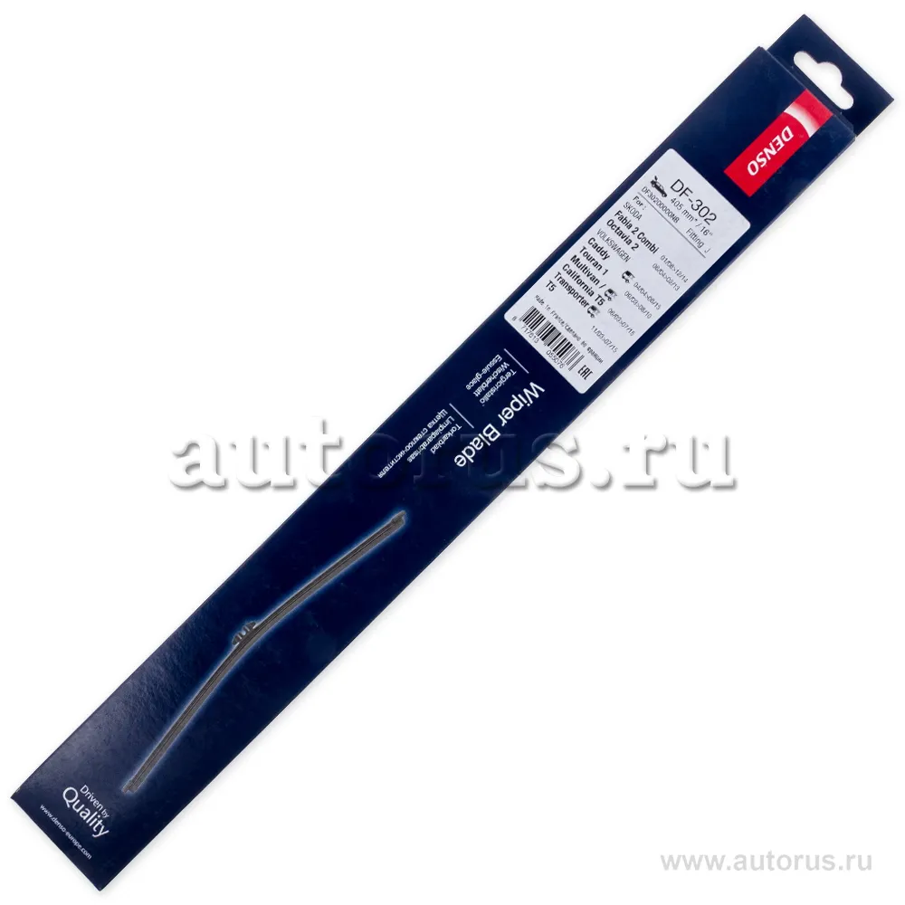 Щетка стеклоочистителя задняя 405 мм бескаркасная 1 шт DENSO DF-302