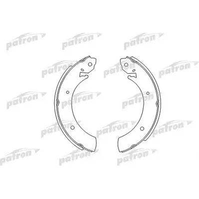 Колодки тормозные барабанные FORD: CONSUL 74-75, GRANADA 72-77, GRANADA 77-85, PATRON PSP361