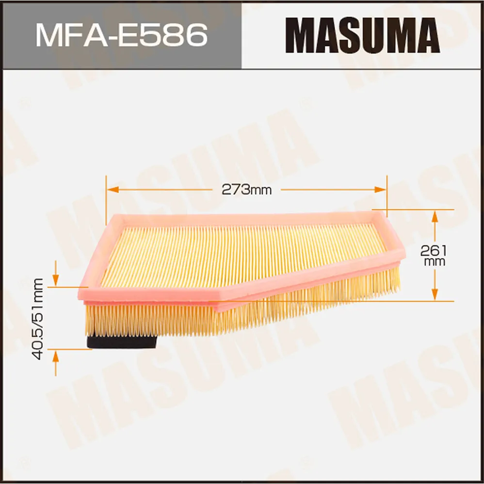 Фильтр воздушный BMW 1-SERIES (F20) MASUMA MFA-E586