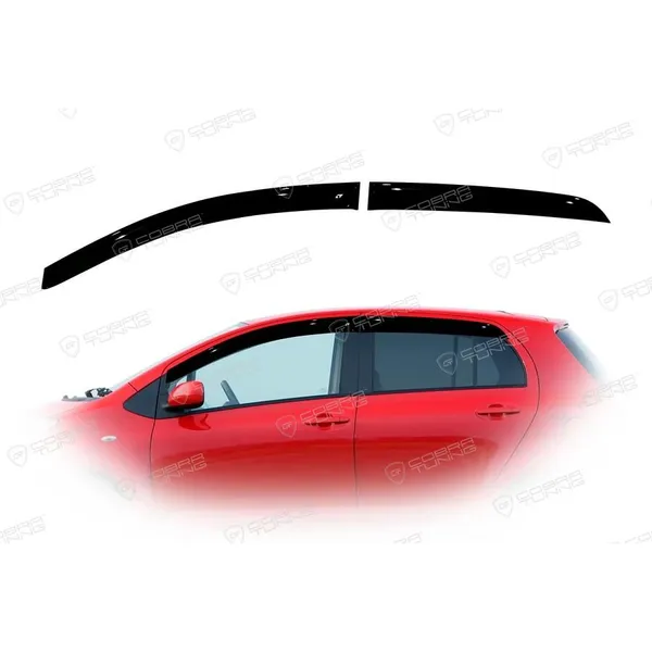 Дефлектора на окна Toyota Yaris/Vits II 5d 2005-2011EuroStandard деф.окон Cobra Tuning TE22205
