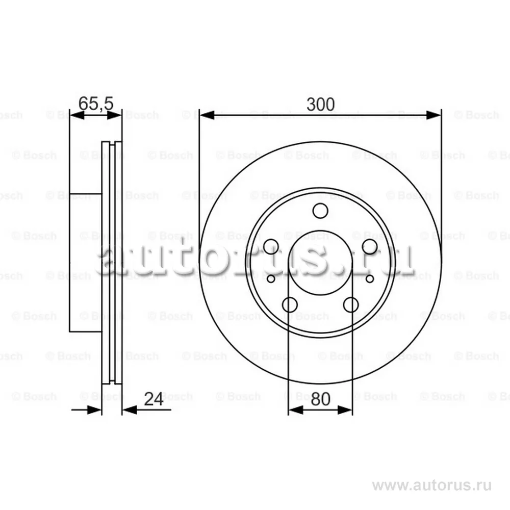 Диск тормозной передний, PREMIUM-2 BOSCH 0 986 479 R86