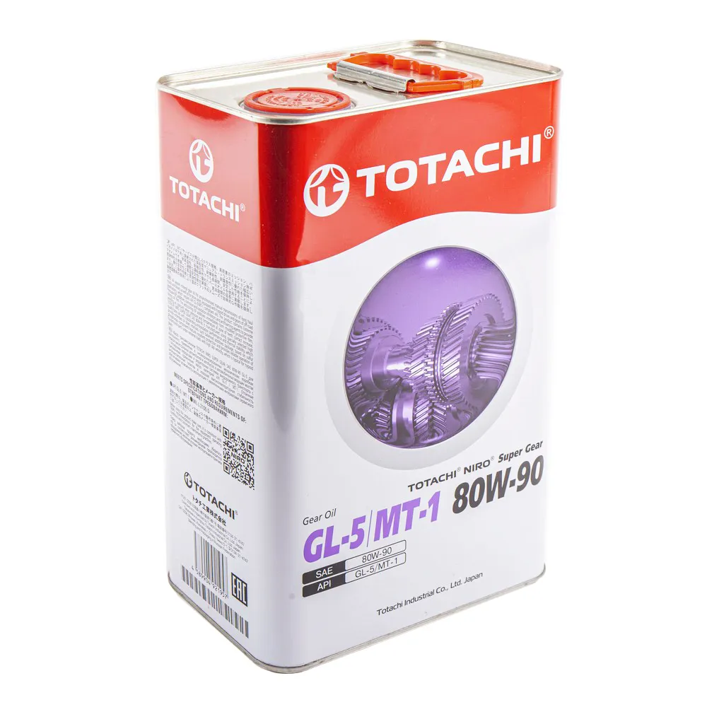 Масло трансмиссионное TOTACHI NIRO Super Gear GL-5/MT-1 80W-90 минеральное 4 л 60904