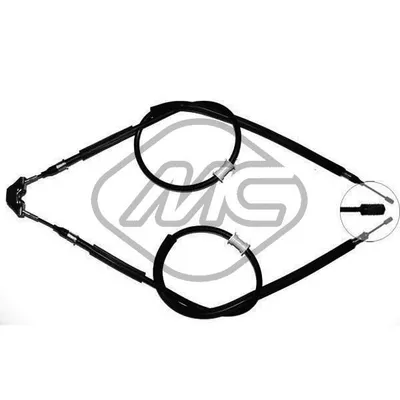 ТРОС РУЧНИКА OPL CORSA C COMBO ALL (DRUM BRAKE) Metalcaucho 80382