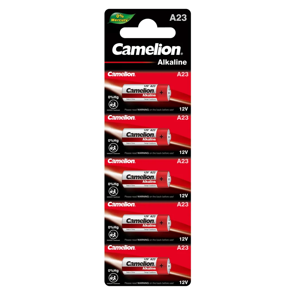 Батарейка алкалиновая Camelion Alkaline A23 12V (5 шт) A23-BP5(0Hg)