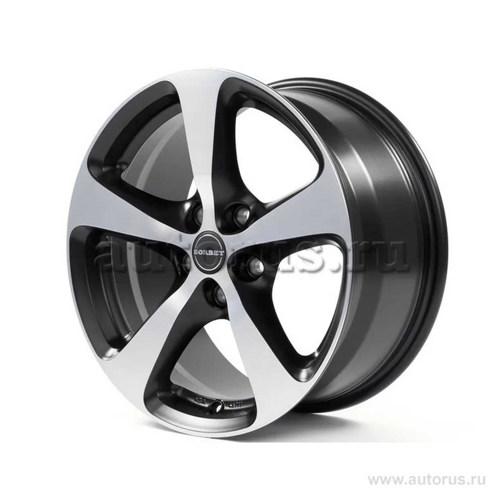 Диск литой R17 8J 5x108/72.5 ET40 BORBET CC Schwarz Polished Matt 8140234