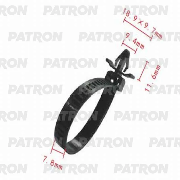 Клипса пластмассовая Acura, Honda, Mazda применяемость: хомут, эл.прово PATRON P370028