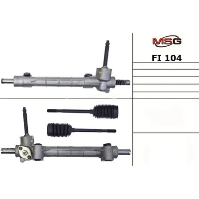 Рулевая рейка без ГУР новая FIAT PALIO 97-02, FIAT SIENA 97-02 MSG FI104
