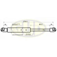 АМОРТИЗАТОР БАГАЖНИКА AUDI A4 (8D2,B5) 01/94-11/00 490N L=279/95MM G.U.D GGS020115