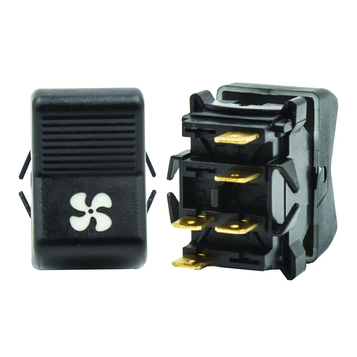 Переключатель (клавиша) 2107 вентил. отопителя (72.3709-02)(МАЯК) Маяк AVK0069