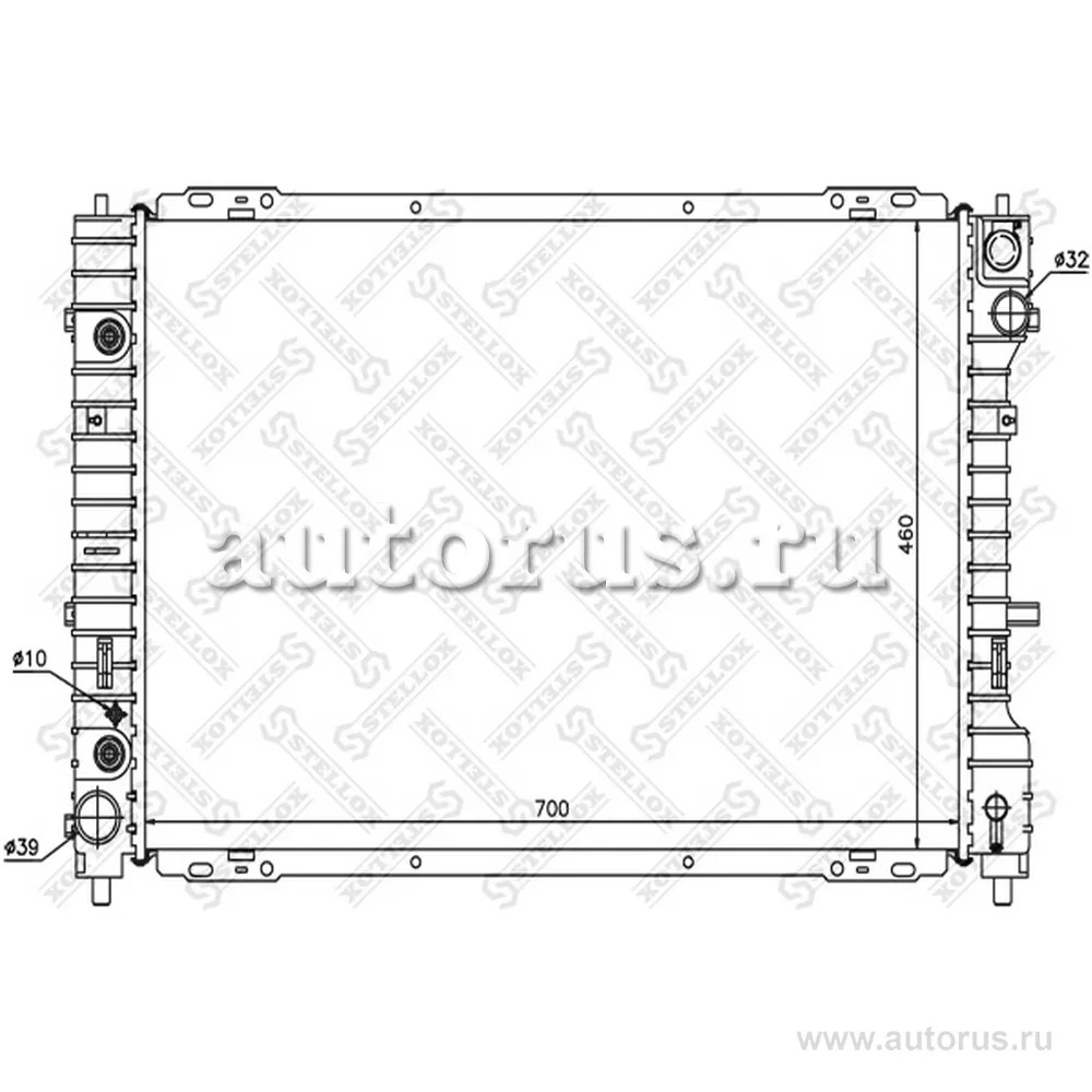 Радиатор системы охлаждения Ford Maverick, Mazda Tribute 3.0 01> STELLOX 10-25380-SX