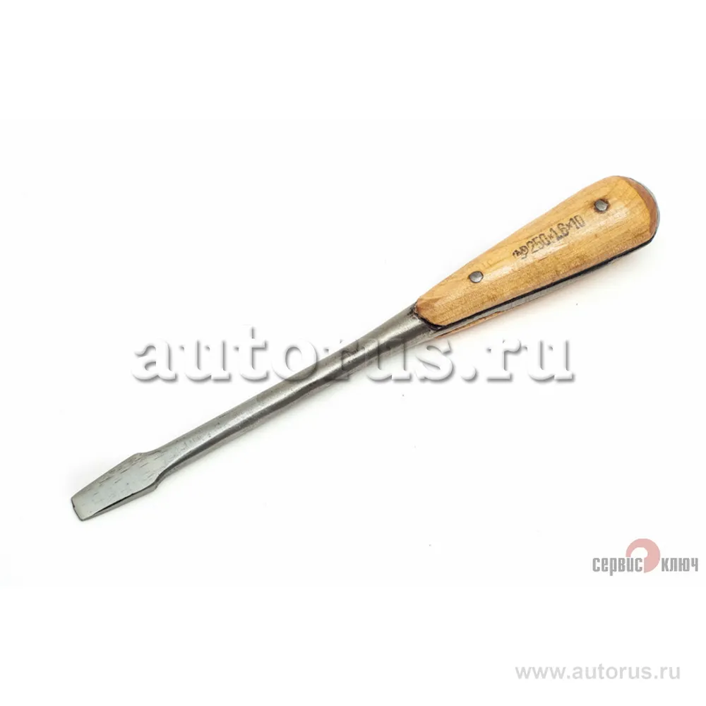 Отвертка шоферская под молоток с дер. щечками 250 м Сервис ключ 75851