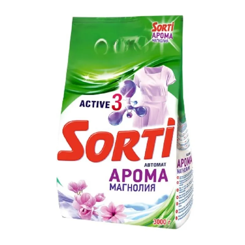 Порошок стиральный Sorti Арома Магнолия Автомат 6кг 1621287