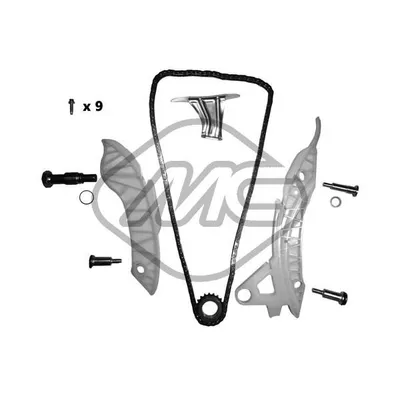 РЕМКОМПЛЕКТ ЦЕПИ ГРМ PEUGEOT 207/208/308, BMW 1.4/1.6i БЕЗ ЗВЕЗДОЧЕК