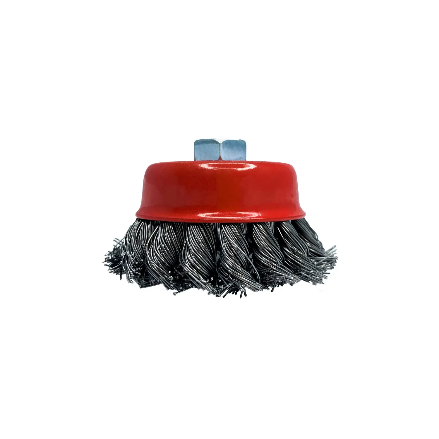Щетка для ушм 75 мм, м14 крученая жесткая VertexTools 12200-075