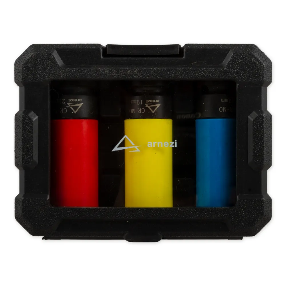 Набор ударных головок 1/2DR 6-гр. 17-19-21 мм для колесных дисков ARNEZI R0380001