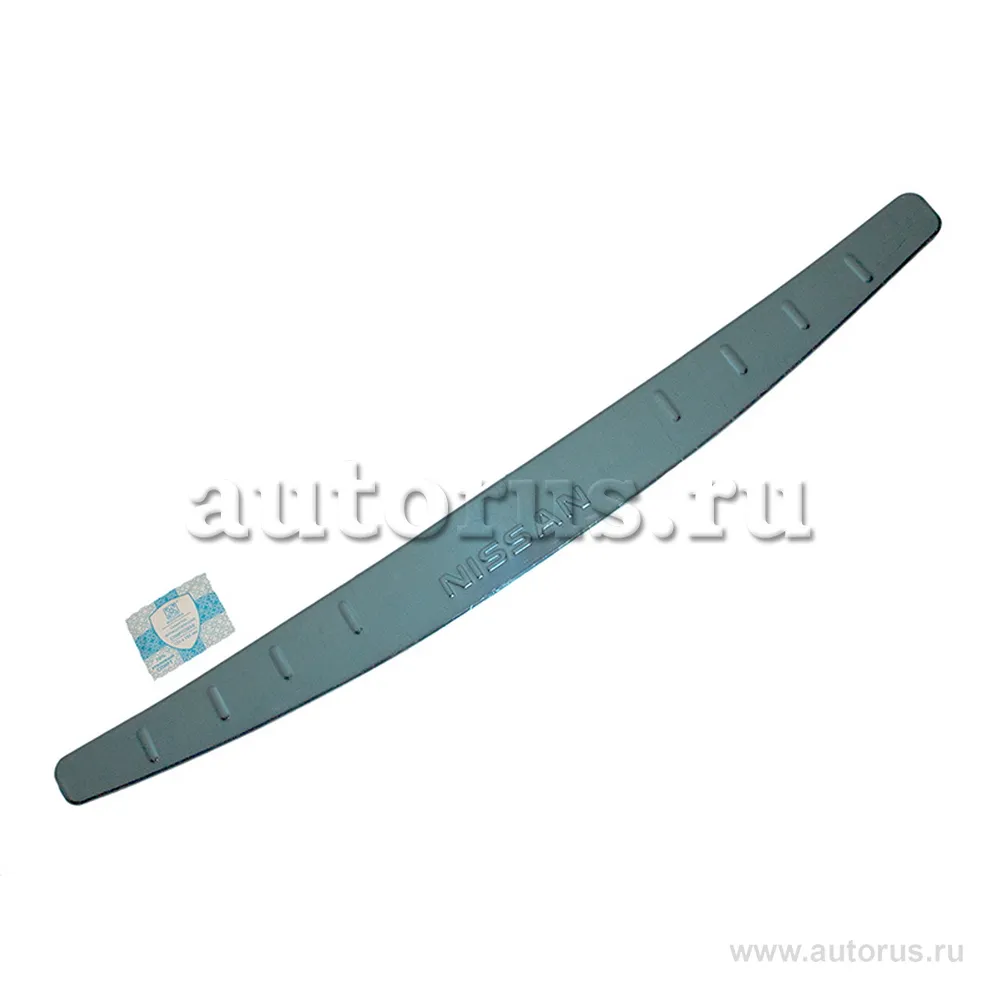 Накладка бампера декор. NISSAN Almera (2014-), штамп NISSAN (нерж. сталь)
