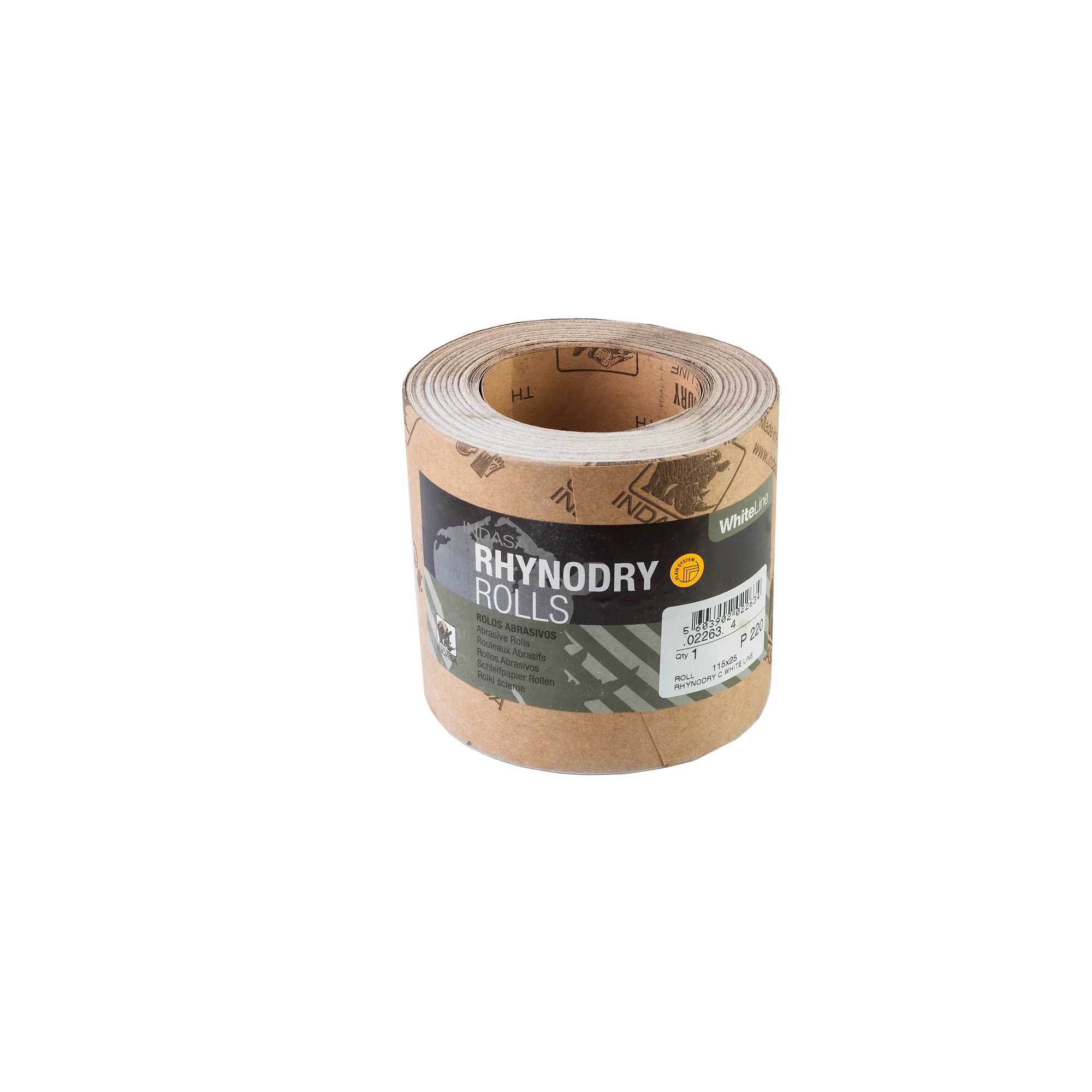 Рулон RHYNODRY 115 мм x25 м Р220 Indasa 02263