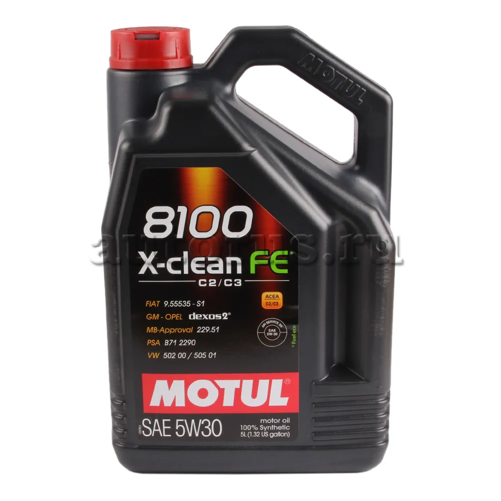 Масло моторное Motul 8100 X-clean FE 5W-30 синтетическое 5 л 104777