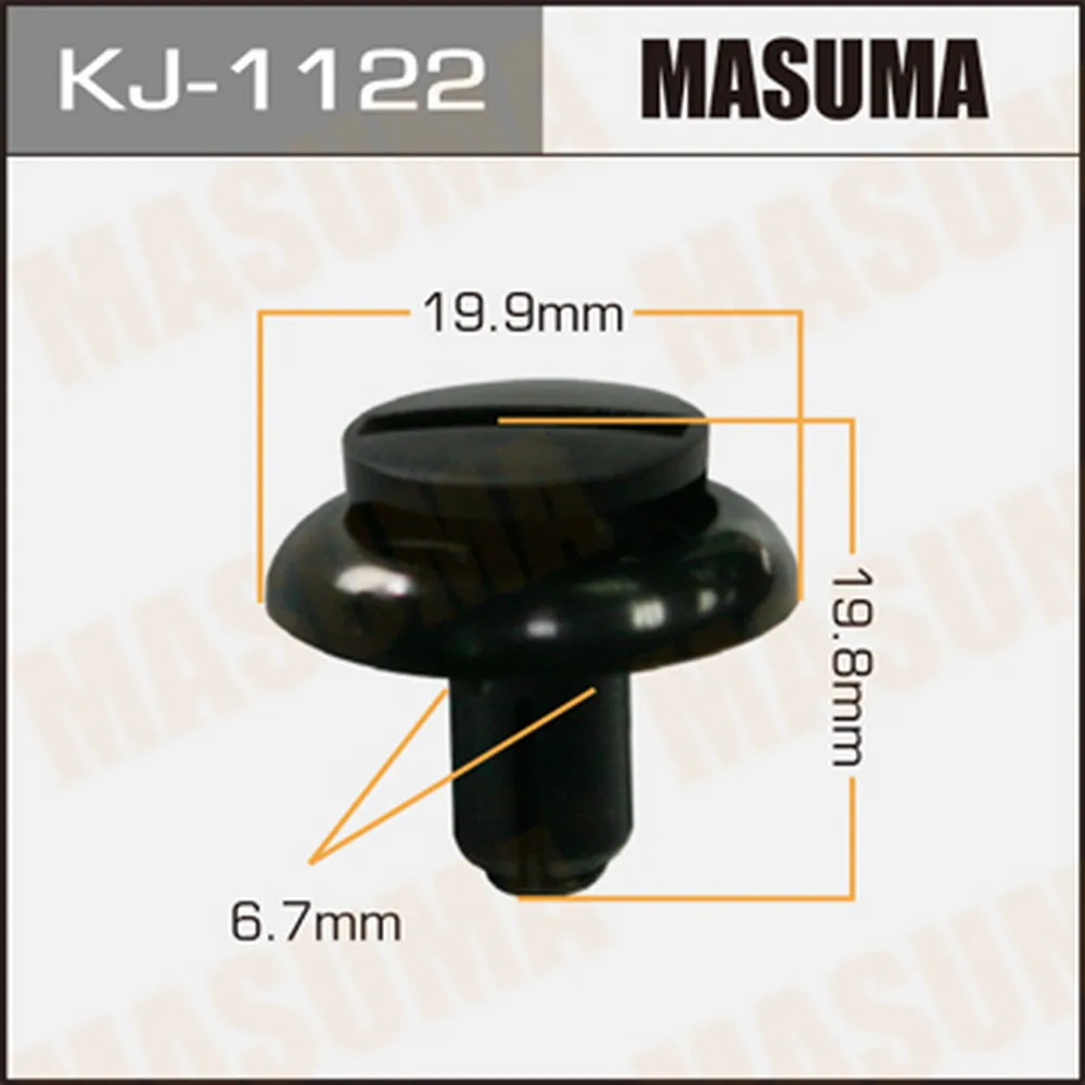 Клипса универс. 1122-KJ [уп.50] MASUMA KJ-1122