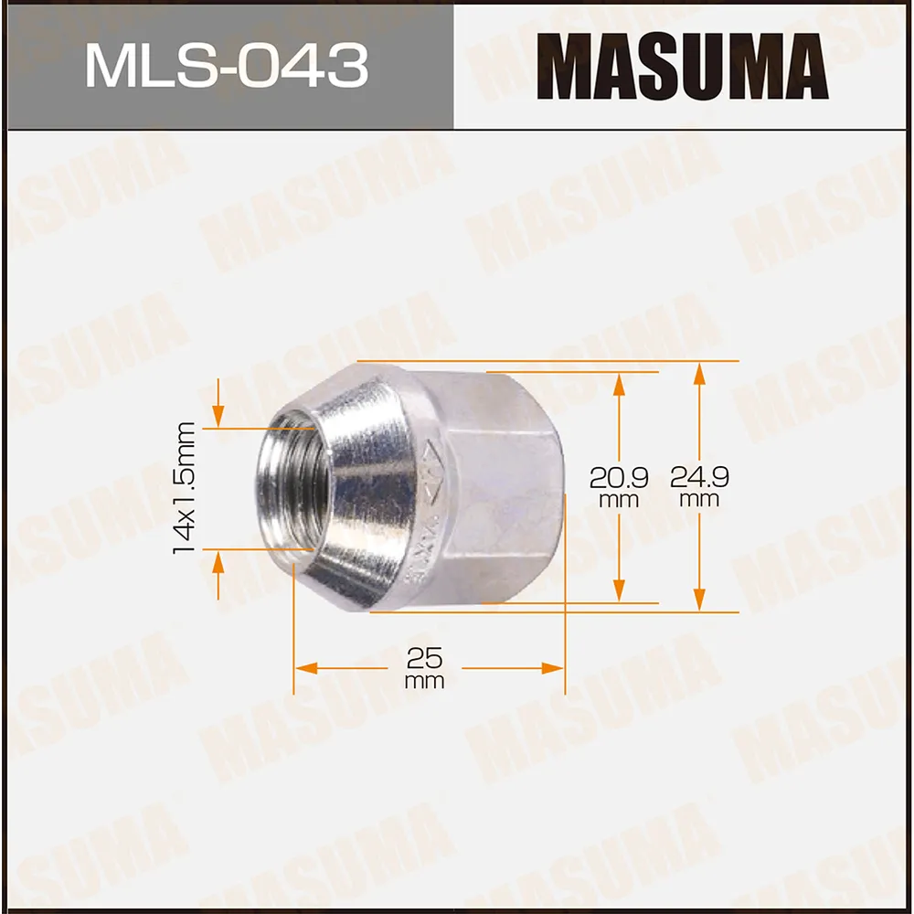 Гайка 14x15 MASUMA MLS-043
