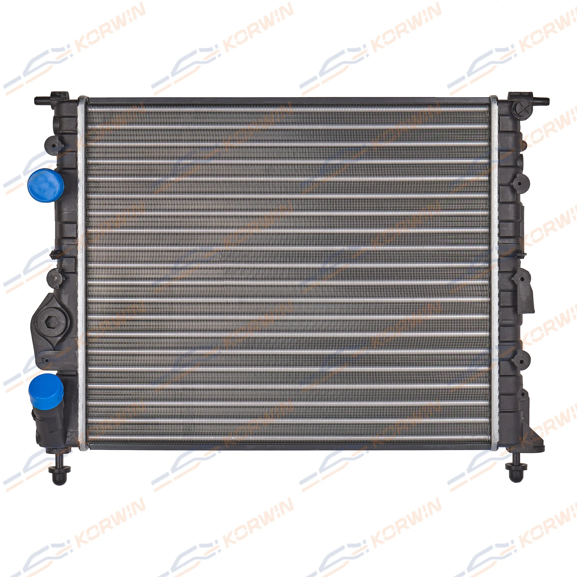 Радиатор охлаждения Renault Logan (04-) MT сборный KORWIN KWKB2045