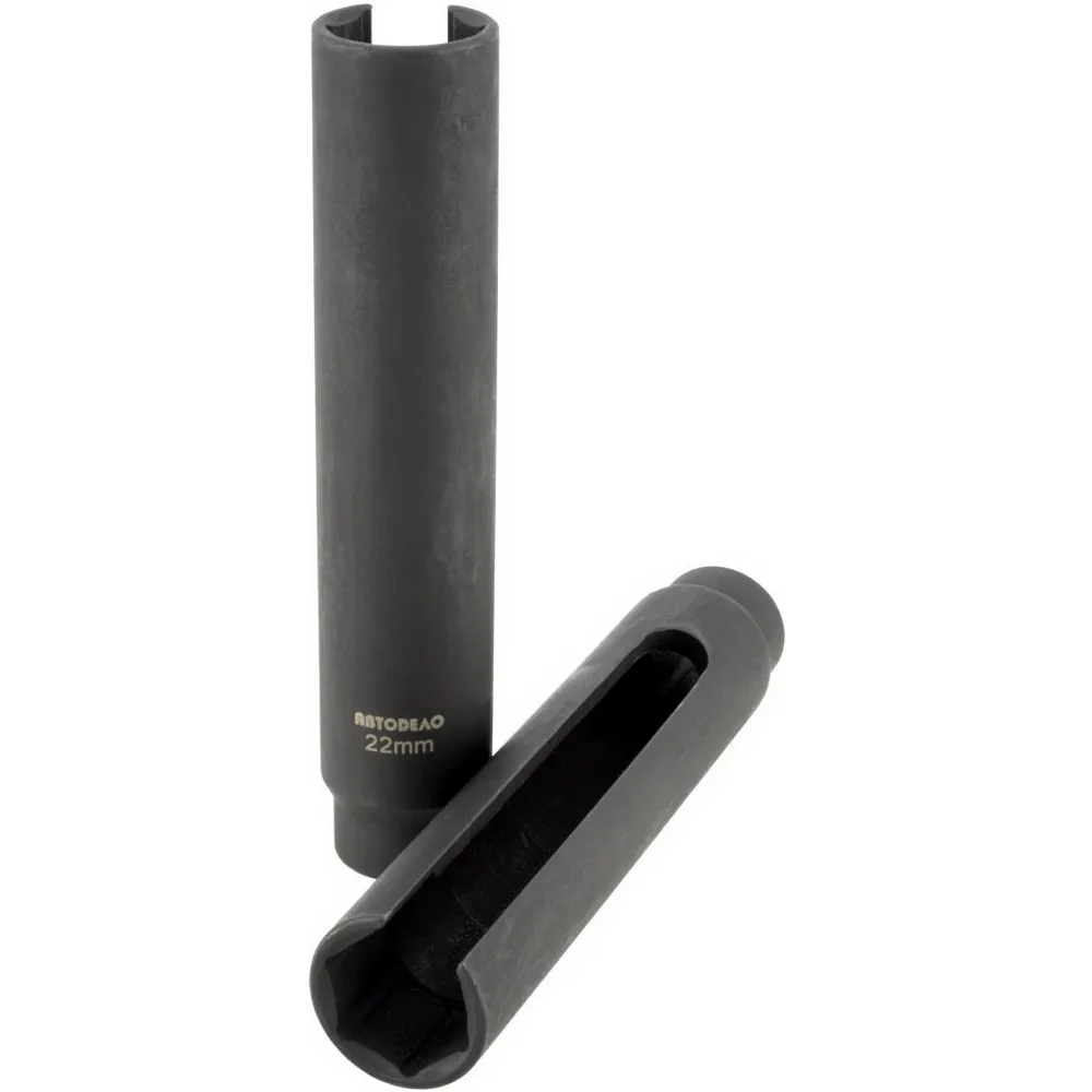 Головка разрезная удлиненная кислородн. датчика 22 мм DR12 (L150mm) (АвтоDело) 40294