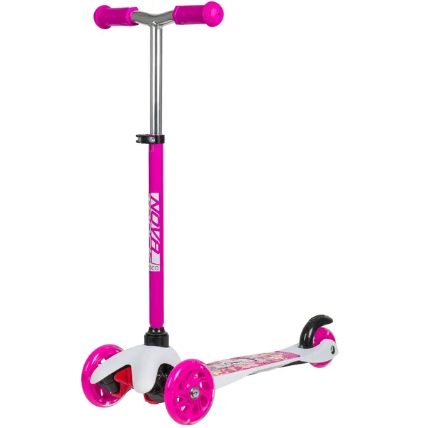 Самокат для детей Novatrack Disco-kids Print, колеса PU пер.120*24 задн.76*24 мм, эргономичны Novatrack 120H.DISCOKIDS.SWPN20