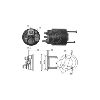 Реле втягивающее MB W168/245 ERA ZM495