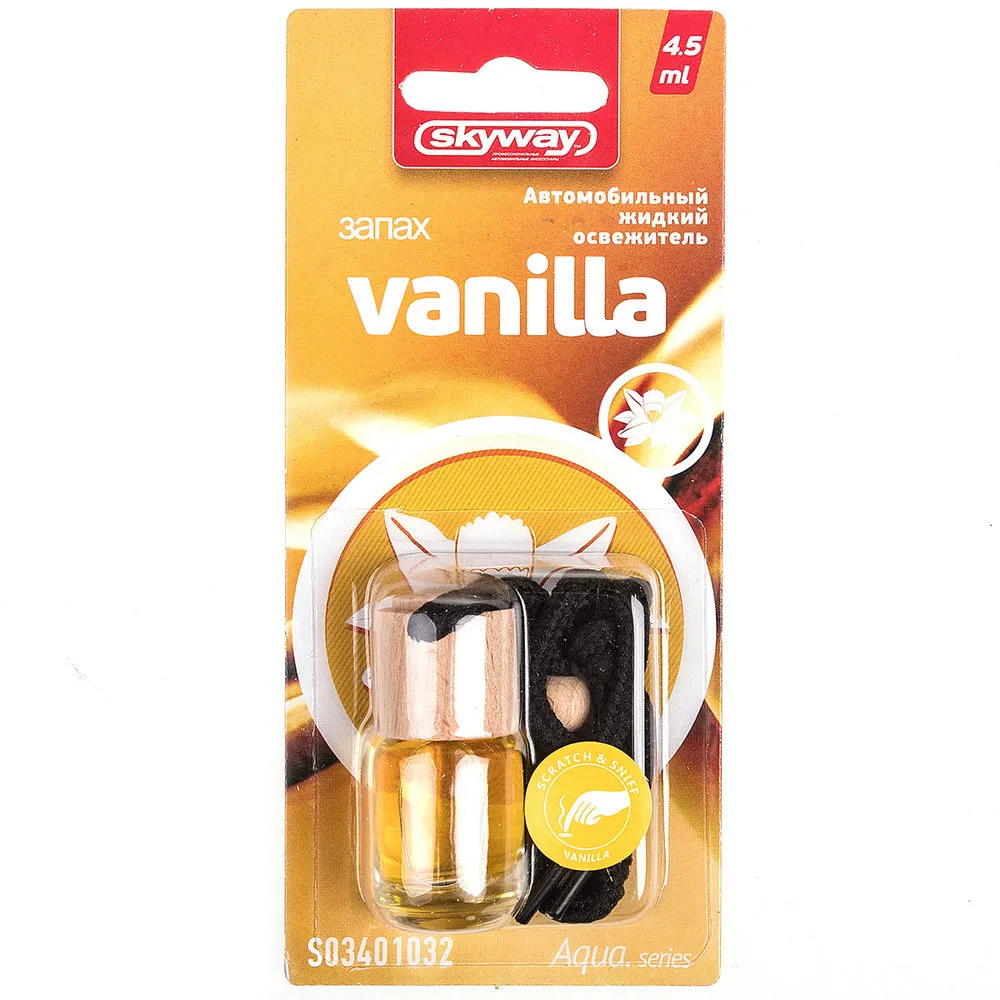 Ароматизатор воздуха подвесной бутылочка Aqua.series Vanilla 4,5мл; SKYWAY SKYWAY S03401032