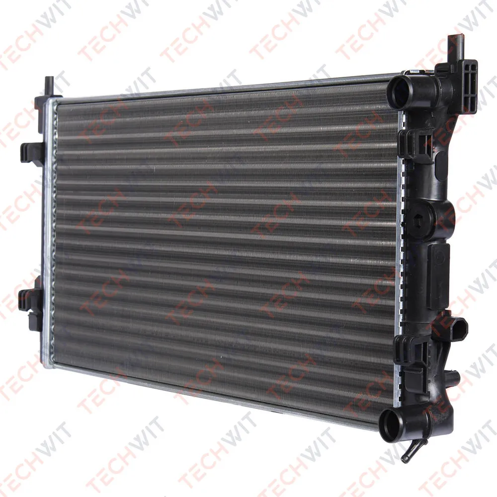Радиатор охлаждения двигателя 648x326x26 М/АКПП AUDI A1/SKODA Rapid/Fabia/VW Jetta/SEAT Ibiza 1.2-1.6i 2008- TECHWIT CL003VGA041AL