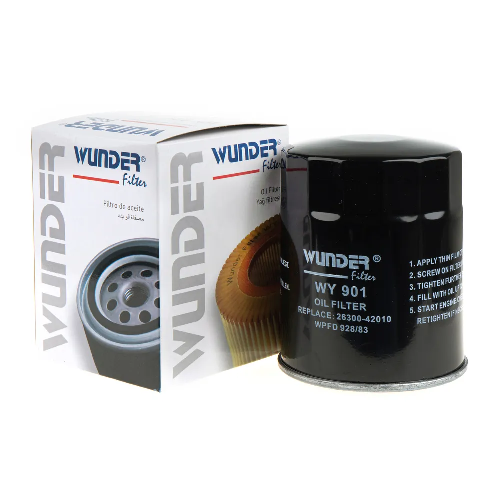 Фильтр масляный HYUNDAI H-1/H100/Porter/Terracan mot.2.5D WUNDER FILTER WY901