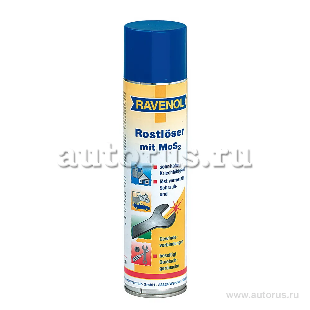 Растворитель ржавчины RAVENOL Rostloeser MOS 2 (0,4л) 1360009-400 (4014835300538)