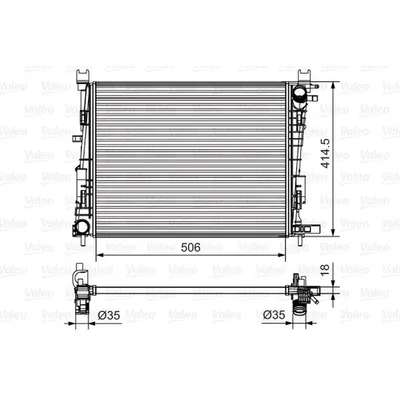 Радиатор двигателя VALEO 701514