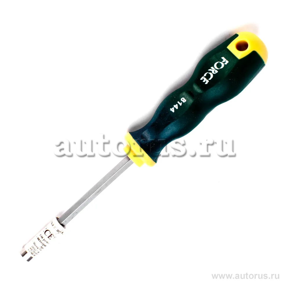 Отвертка с держателем бит 1/4 L 215 мм . магнитная FORCE 8144
