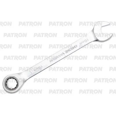 Ключ комбинированный трещоточный, 16 мм PATRON P-75716