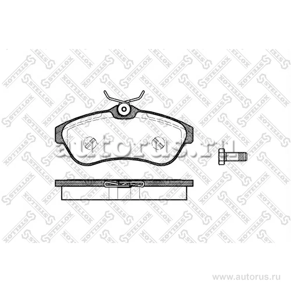 Колодки дисковые п. Citroen C3 1.6i 16V/1.4 STELLOX 891 000-SX