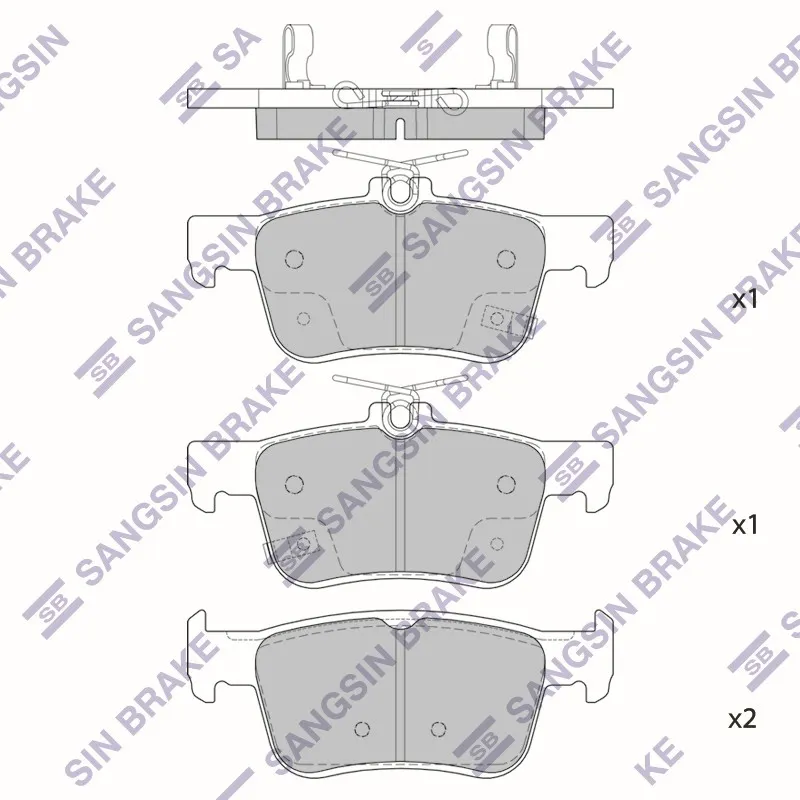 Колодки задние SANGSIN BRAKE SP4315