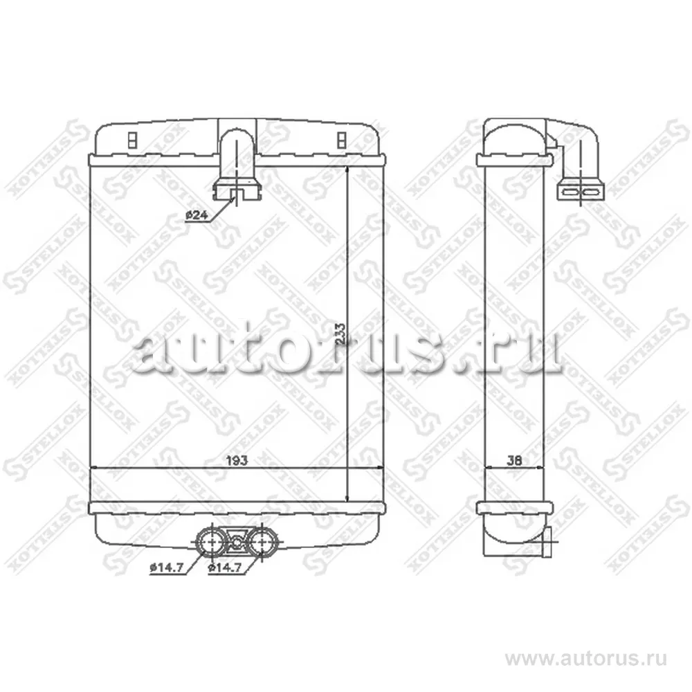 Радиатор печки MB W210/S210 all 95> STELLOX 10-35120-SX