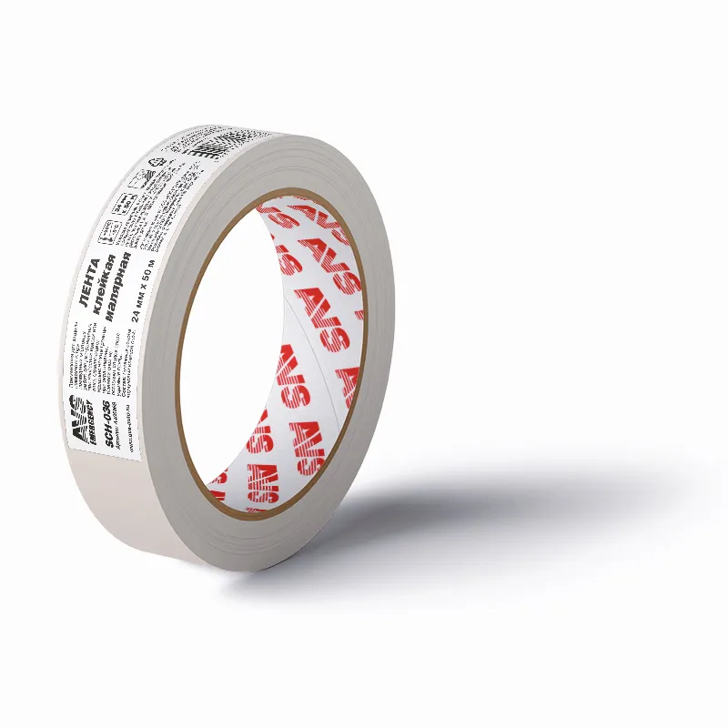 Лента клейкая малярная AVS SCH-036 24 mm x 50 m (бежевый) AVS A40586S