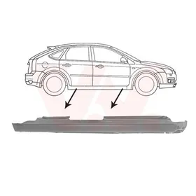 Порог кузова FORD FOCUS (112004-022008) прав мод 4дв