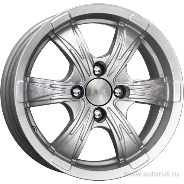 Диск литой R14 5.5J 4x108/65.1 ET18 КИК Блэйд блэк платинум 25669