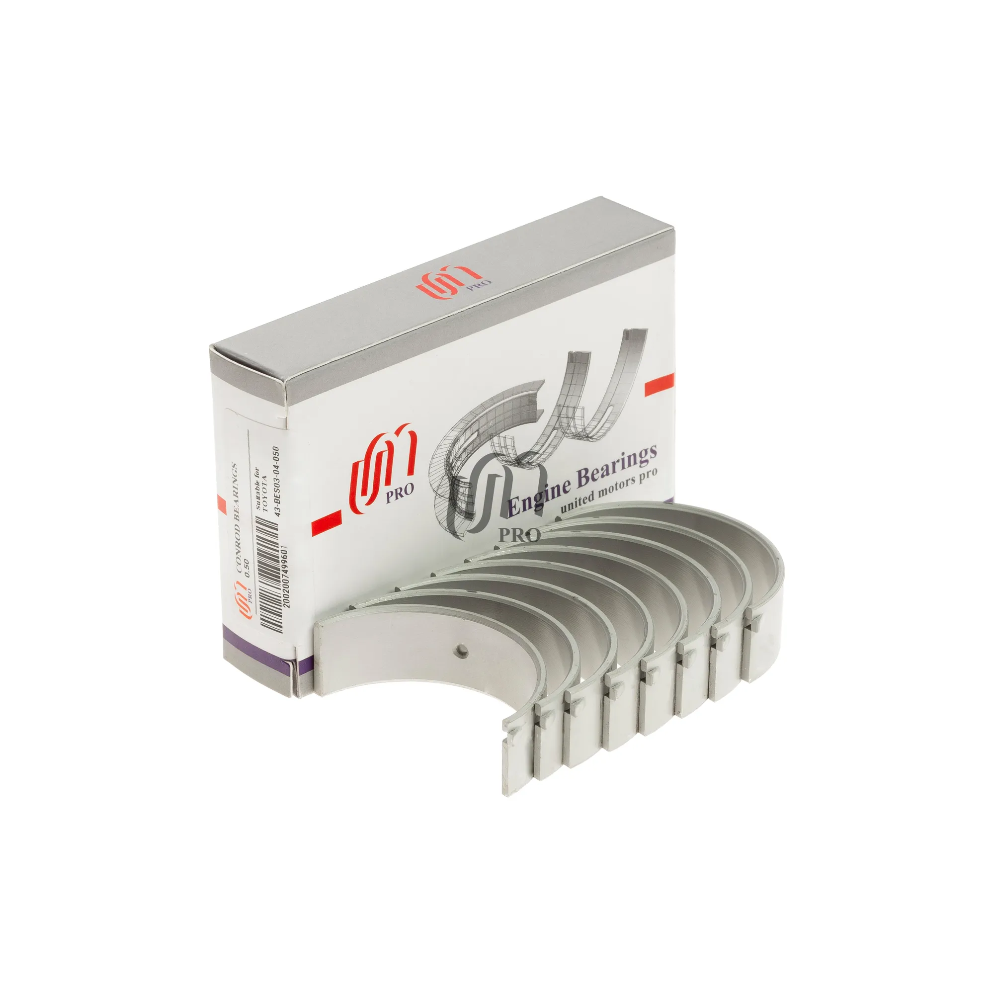 Вкладыши шатунные 0.50 TOYOTA 3E 5E UM UNITED MOTORS UMPRO 43BES0304050