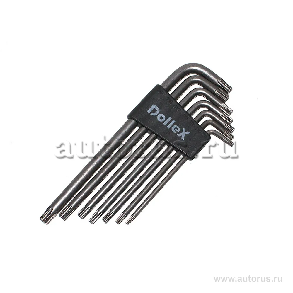 Набор ключей г-образных TORX (T10 - 40) L 150мм. DOLLEX SGT-007