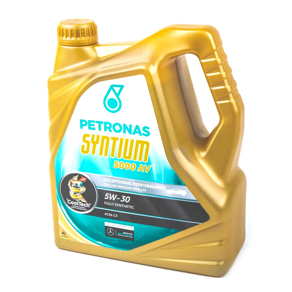 Масло моторное PETRONAS Syntium 5000 AV 5W-30 синтетическое 4 л 18134019