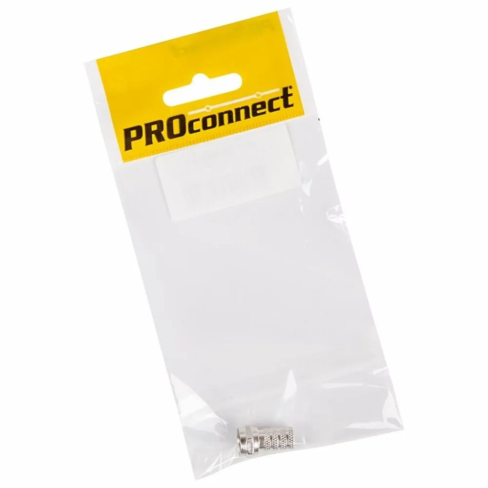 Разъем антенный на кабель, штекер F для кабеля RG-6, (1шт.) (пакет) PROconnect PROconnect 05400347