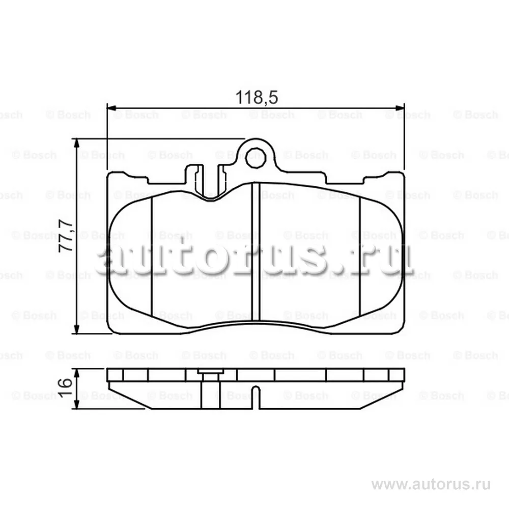 Колодки дисковые п BOSCH 0986495138