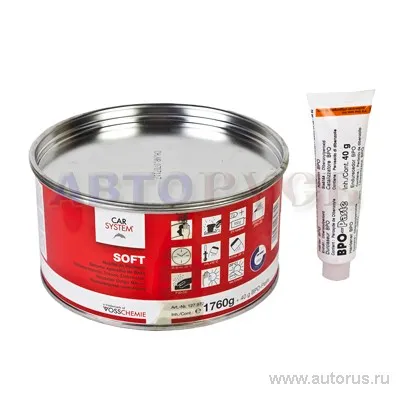 Шпатлевка полиэфирная Soft 1,8кг CarSystem 127972